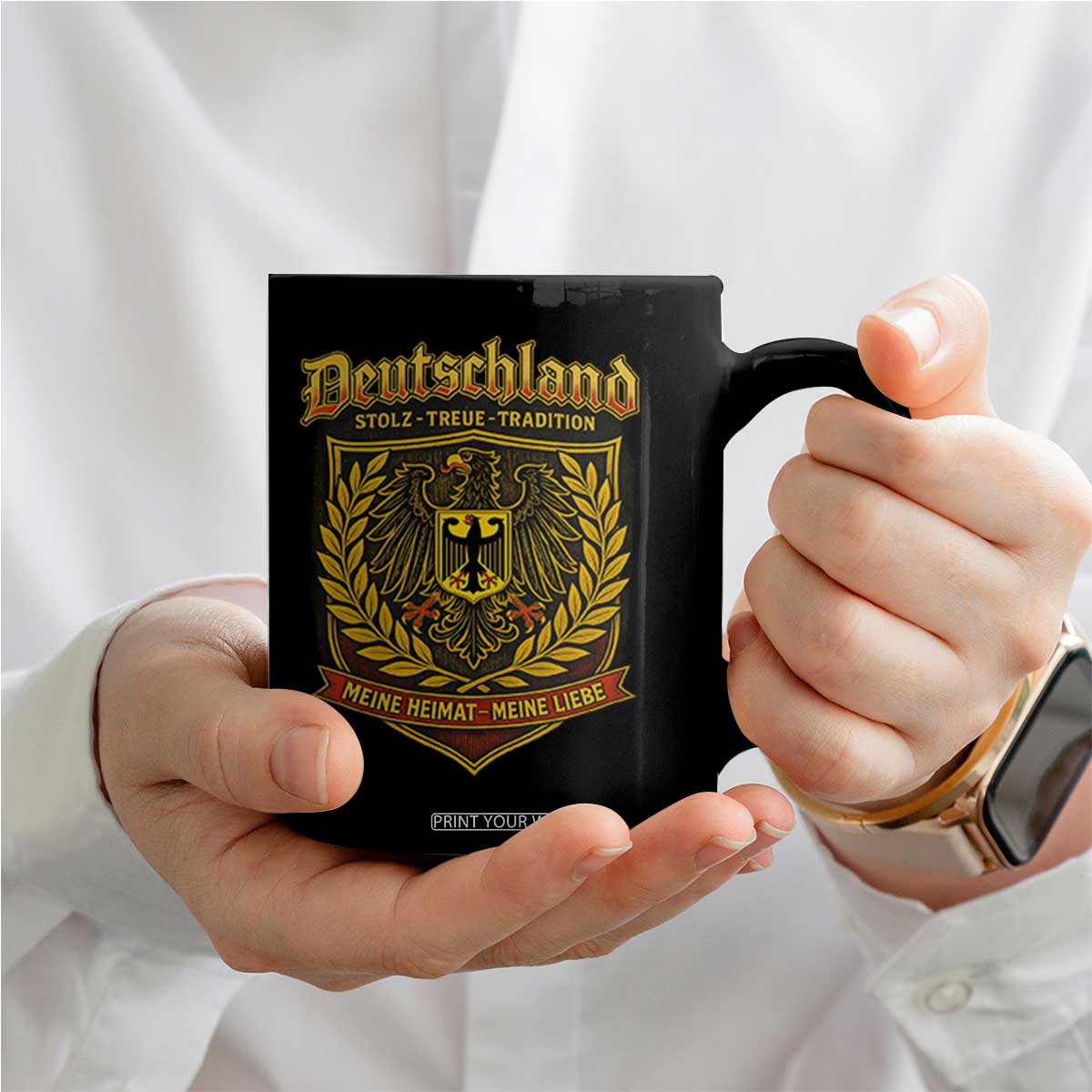 German Heritage Pride Coffee Mug Deutschland Stolz Treue Tradition Meine Heimat Meine Liebe TS11 Print Your Wear