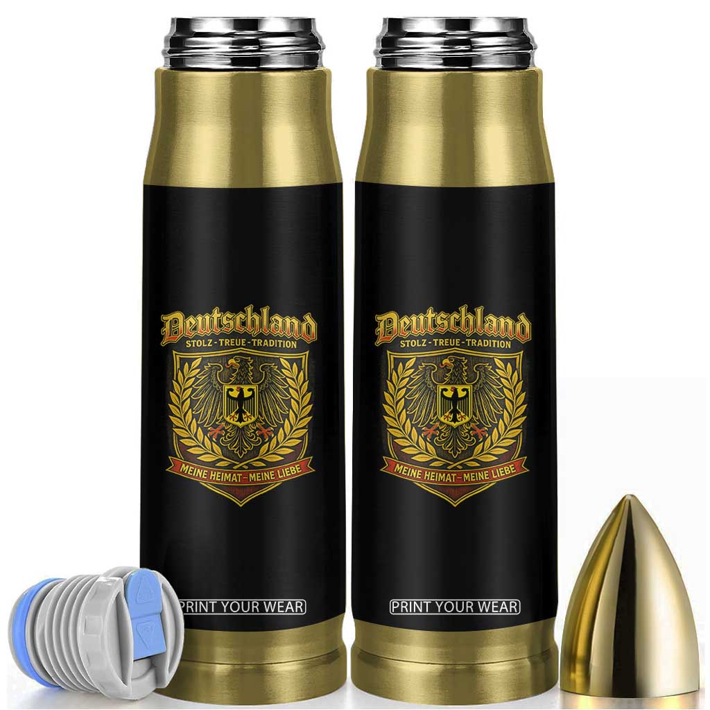German Heritage Pride Bullet Tumbler Deutschland Stolz Treue Tradition Meine Heimat Meine Liebe TS11 Black Print Your Wear