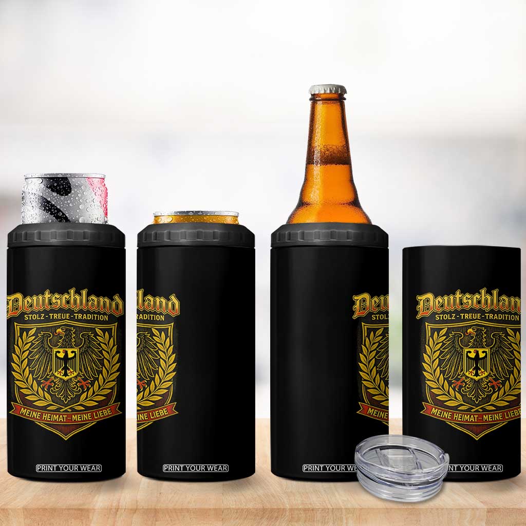 German Heritage Pride 4 in 1 Can Cooler Tumbler Deutschland Stolz Treue Tradition Meine Heimat Meine Liebe TS11 Print Your Wear