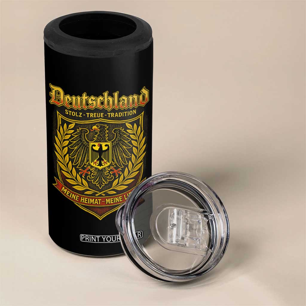 German Heritage Pride 4 in 1 Can Cooler Tumbler Deutschland Stolz Treue Tradition Meine Heimat Meine Liebe TS11 Print Your Wear