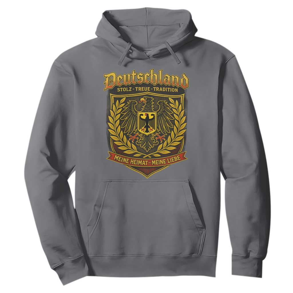 German Heritage Pride Hoodie Deutschland Stolz Treue Tradition Meine Heimat Meine Liebe TS11 Charcoal Print Your Wear
