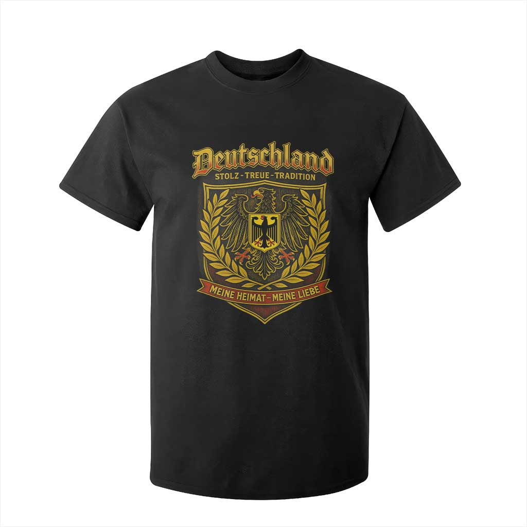 German Heritage Pride T Shirt For Kid Deutschland Stolz Treue Tradition Meine Heimat Meine Liebe TS11 Black Print Your Wear