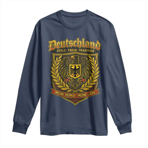 German Heritage Pride Long Sleeve Shirt Deutschland Stolz Treue Tradition Meine Heimat Meine Liebe TS11 Navy Print Your Wear