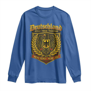 German Heritage Pride Long Sleeve Shirt Deutschland Stolz Treue Tradition Meine Heimat Meine Liebe TS11 Royal Blue Print Your Wear