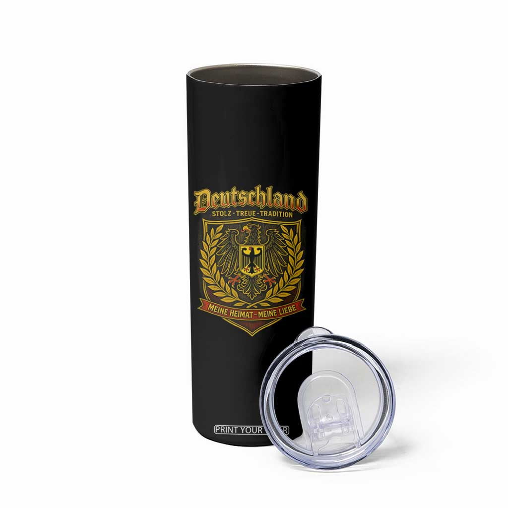 German Heritage Pride Skinny Tumbler Deutschland Stolz Treue Tradition Meine Heimat Meine Liebe TS11 Print Your Wear