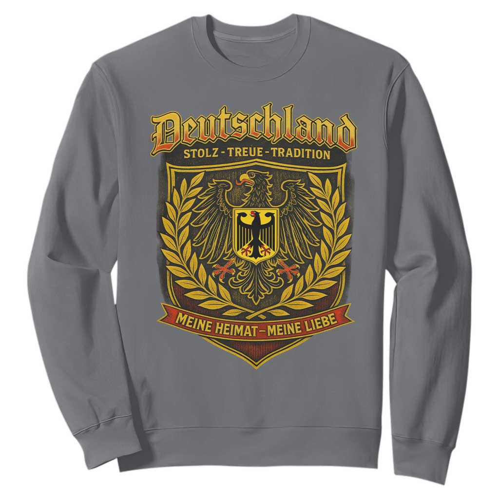 German Heritage Pride Sweatshirt Deutschland Stolz Treue Tradition Meine Heimat Meine Liebe TS11 Charcoal Print Your Wear