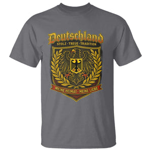German Heritage Pride T Shirt Deutschland Stolz Treue Tradition Meine Heimat Meine Liebe TS11 Charcoal Print Your Wear