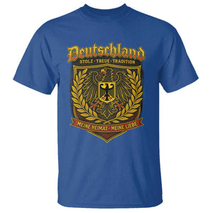 German Heritage Pride T Shirt Deutschland Stolz Treue Tradition Meine Heimat Meine Liebe TS11 Royal Blue Print Your Wear