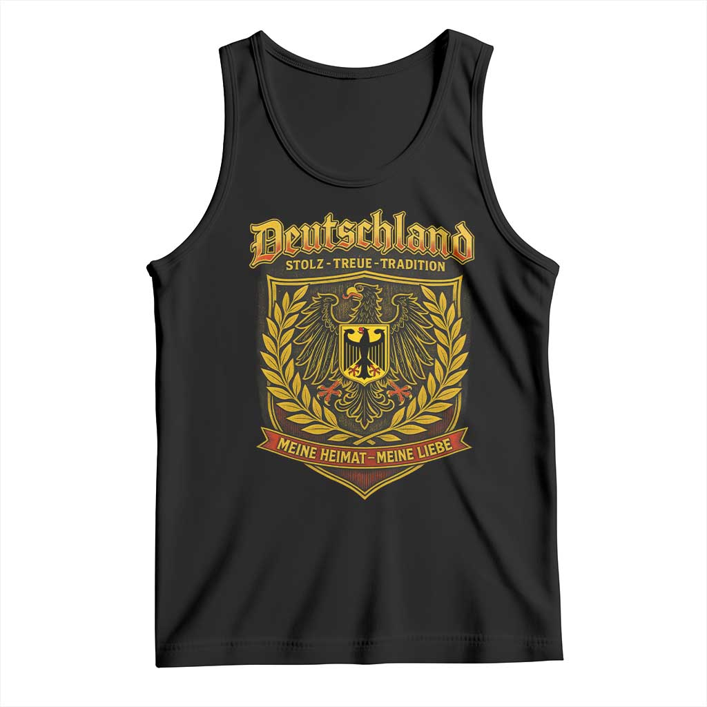 German Heritage Pride Tank Top Deutschland Stolz Treue Tradition Meine Heimat Meine Liebe TS11 Black Print Your Wear
