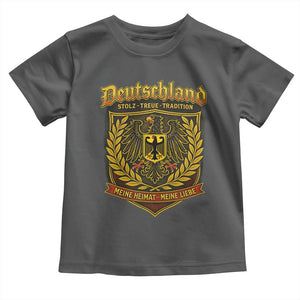 German Heritage Pride Toddler T Shirt Deutschland Stolz Treue Tradition Meine Heimat Meine Liebe TS11 Dark Heather Print Your Wear