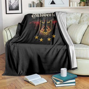 Oktoberfest German Drinking Festival Throw Blanket Bundesadler Coat of Arms Star TS11 Print Your Wear