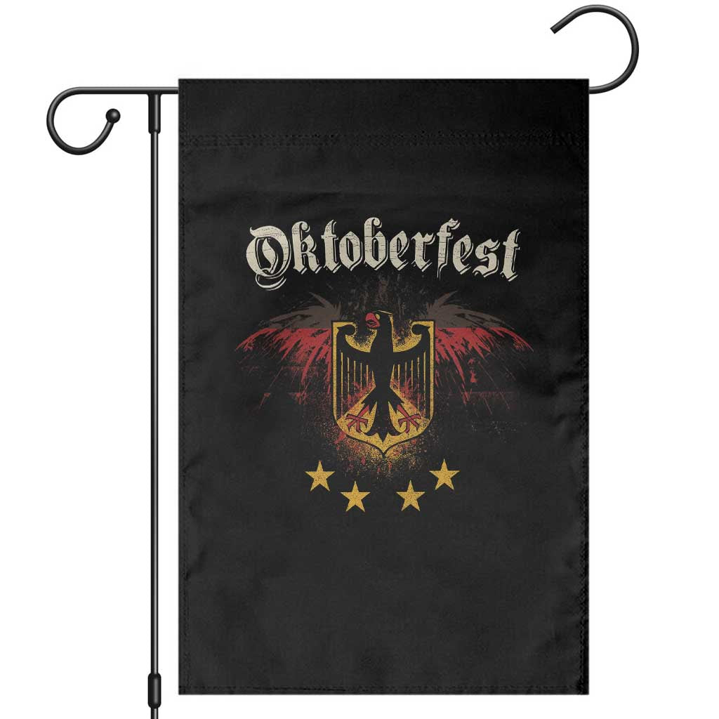 Oktoberfest German Drinking Festival Garden Flag Bundesadler Coat of Arms Star TS11 Black Print Your Wear