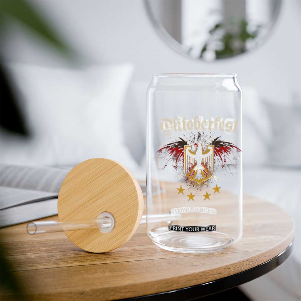 Oktoberfest German Drinking Festival Glass Can Bundesadler Coat of Arms Star TS11 Print Your Wear