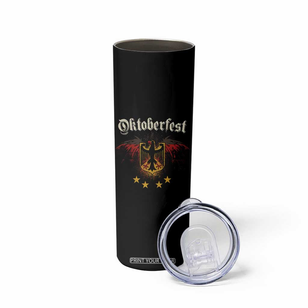 Oktoberfest German Drinking Festival Skinny Tumbler Bundesadler Coat of Arms Star TS11 Print Your Wear