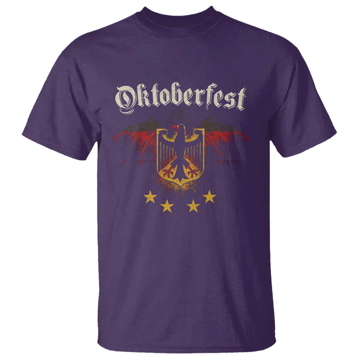 Oktoberfest German Drinking Festival T Shirt Bundesadler Coat of Arms Star TS11 Purple Print Your Wear