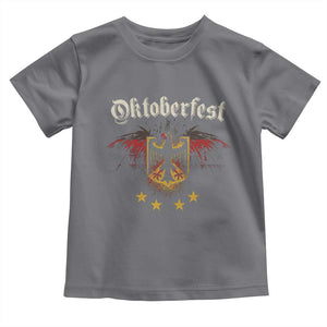 Oktoberfest German Drinking Festival Toddler T Shirt Bundesadler Coat of Arms Star TS11 Charcoal Print Your Wear