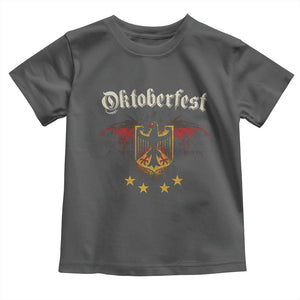 Oktoberfest German Drinking Festival Toddler T Shirt Bundesadler Coat of Arms Star TS11 Dark Heather Print Your Wear