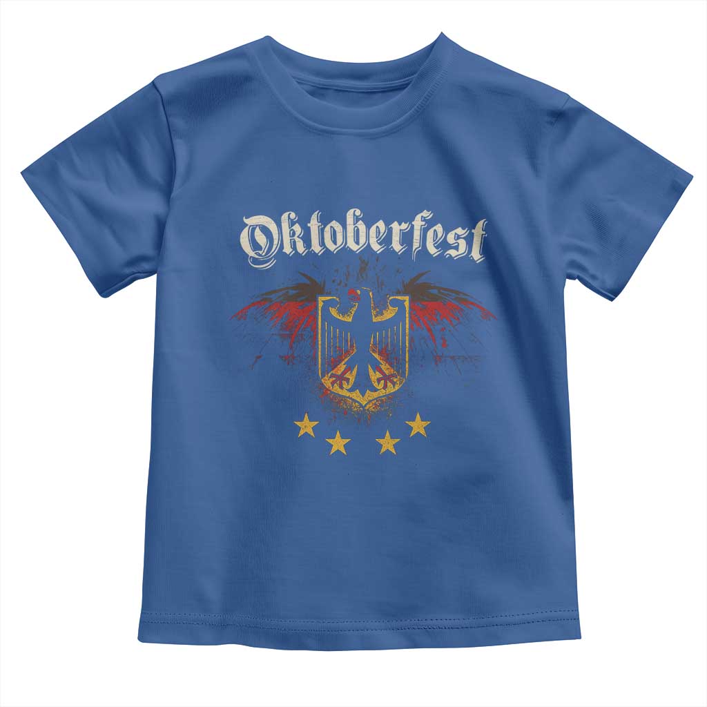 Oktoberfest German Drinking Festival Toddler T Shirt Bundesadler Coat of Arms Star TS11 Royal Blue Print Your Wear