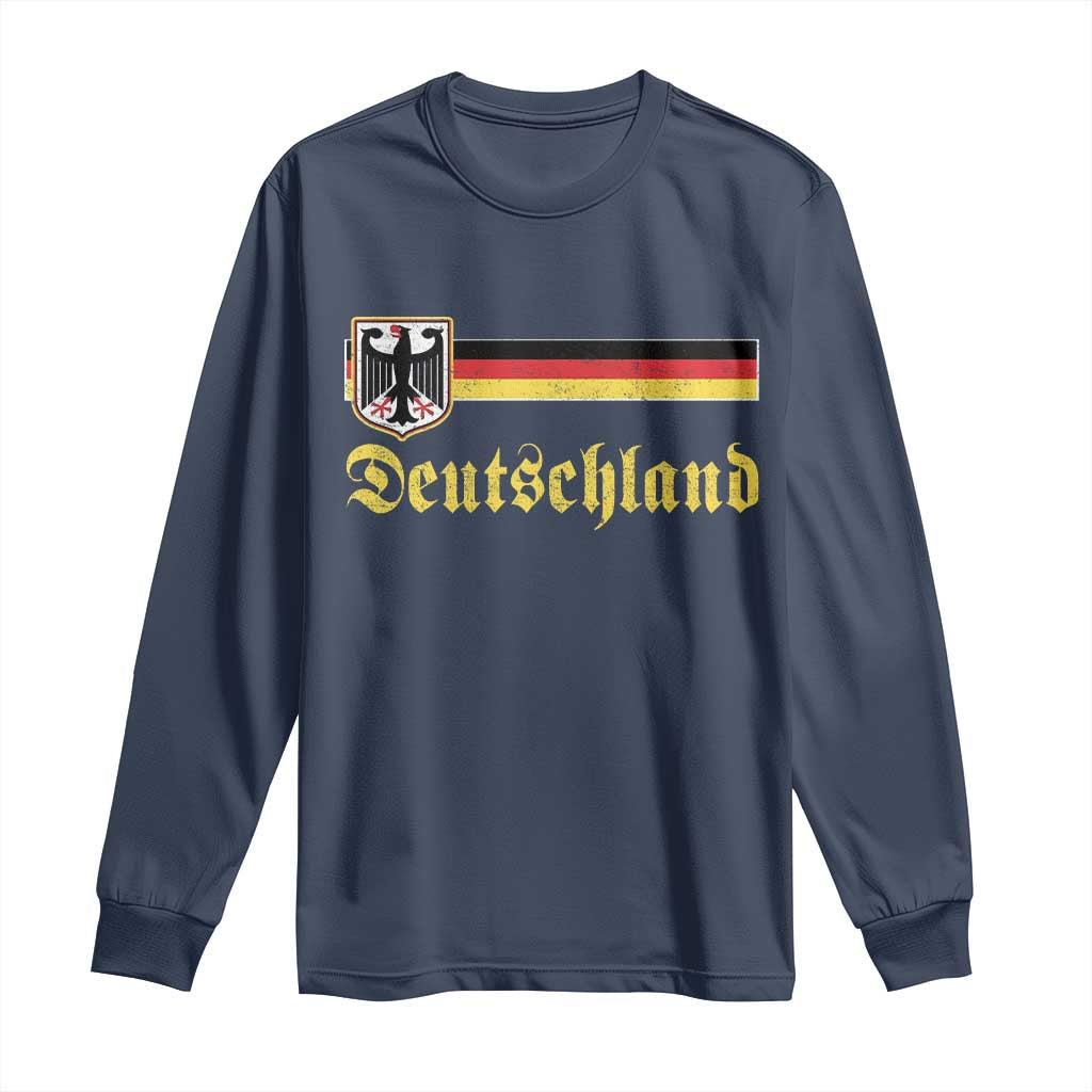 Deutschland German Heritage Pride Long Sleeve Shirt Bundesadler Coat of Arms TS11 Navy Print Your Wear