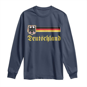 Deutschland German Heritage Pride Long Sleeve Shirt Bundesadler Coat of Arms TS11 Navy Print Your Wear