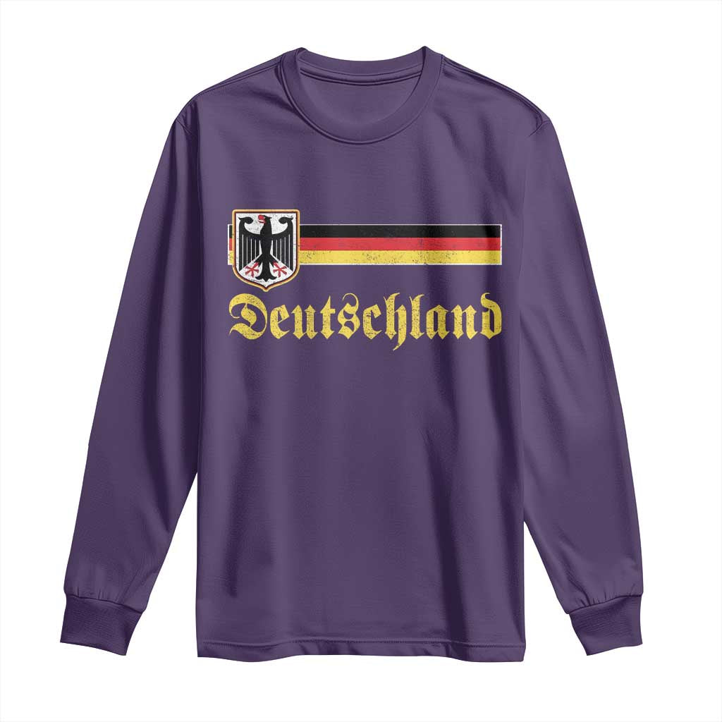 Deutschland German Heritage Pride Long Sleeve Shirt Bundesadler Coat of Arms TS11 Purple Print Your Wear