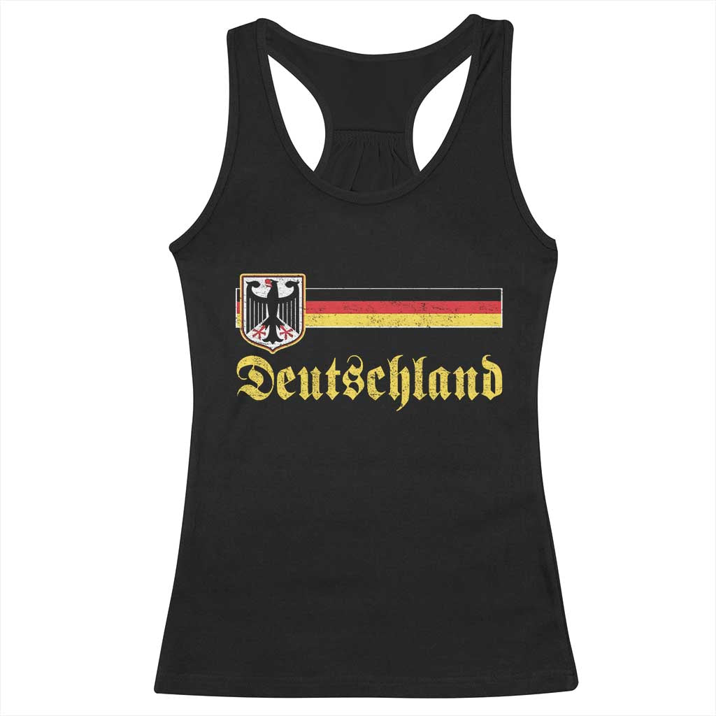 Deutschland German Heritage Pride Racerback Tank Top Bundesadler Coat of Arms TS11 Black Print Your Wear