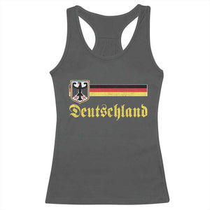 Deutschland German Heritage Pride Racerback Tank Top Bundesadler Coat of Arms TS11 Dark Heather Print Your Wear