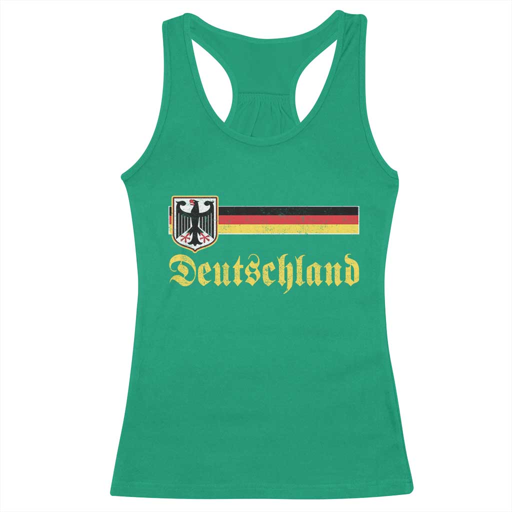 Deutschland German Heritage Pride Racerback Tank Top Bundesadler Coat of Arms TS11 Irish Green Print Your Wear