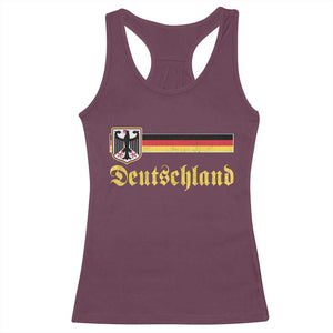 Deutschland German Heritage Pride Racerback Tank Top Bundesadler Coat of Arms TS11 Maroon Print Your Wear
