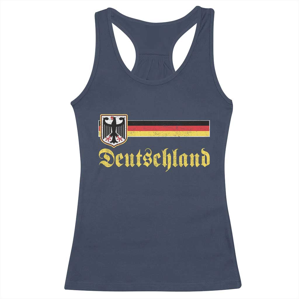 Deutschland German Heritage Pride Racerback Tank Top Bundesadler Coat of Arms TS11 Navy Print Your Wear