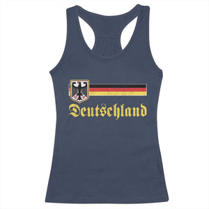 Deutschland German Heritage Pride Racerback Tank Top Bundesadler Coat of Arms TS11 Navy Print Your Wear