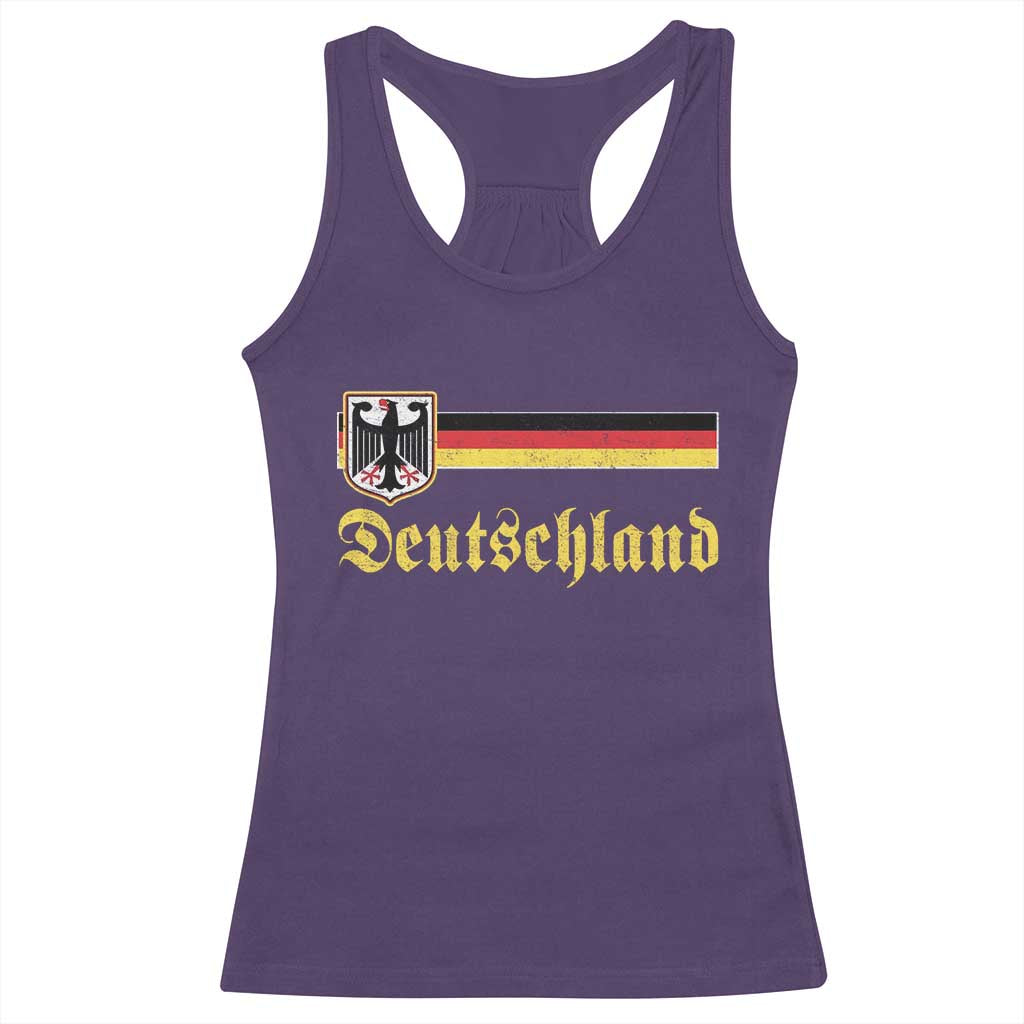 Deutschland German Heritage Pride Racerback Tank Top Bundesadler Coat of Arms TS11 Purple Print Your Wear