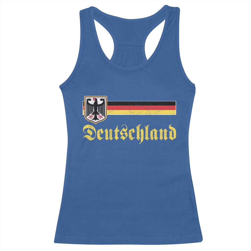 Deutschland German Heritage Pride Racerback Tank Top Bundesadler Coat of Arms TS11 Royal Blue Print Your Wear