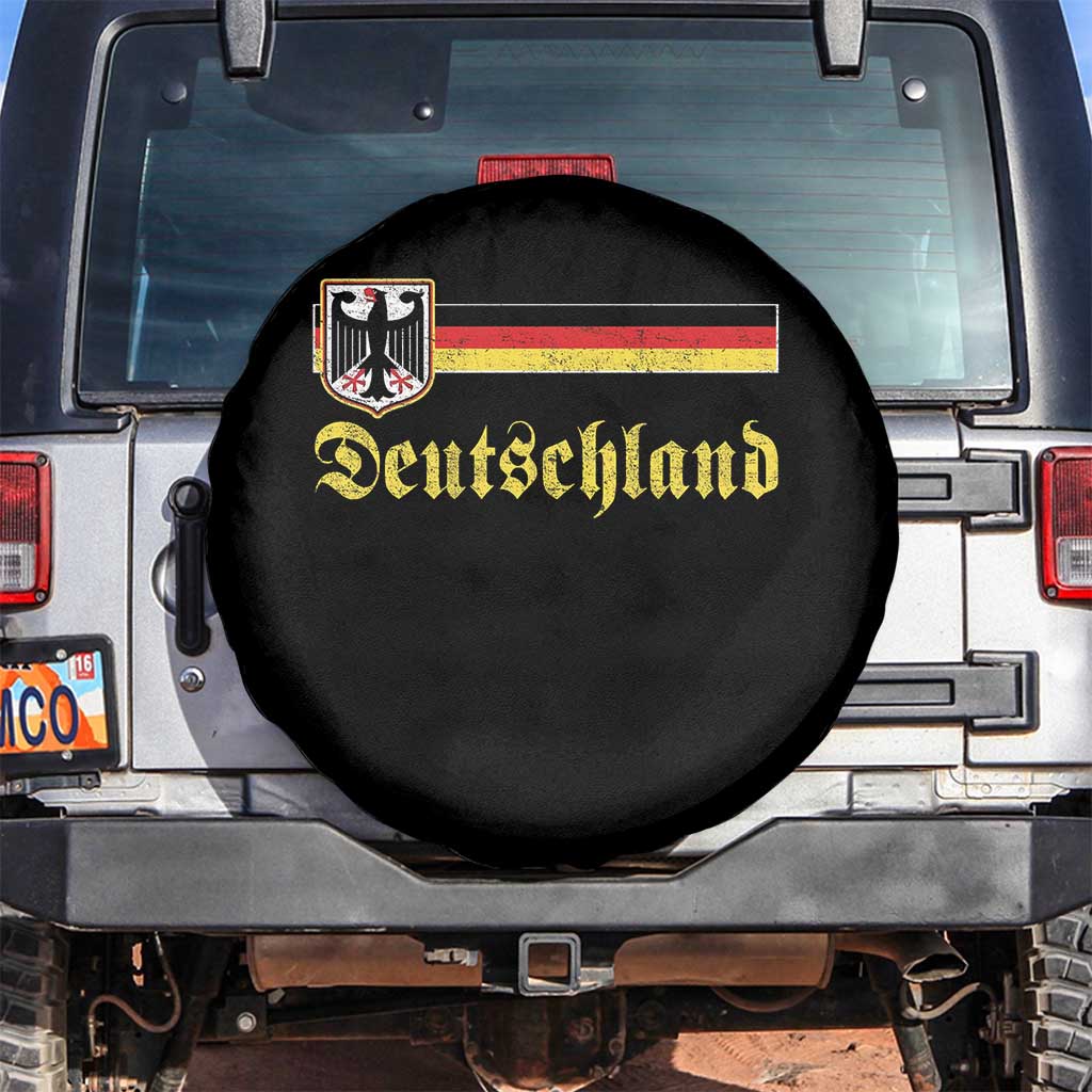 Deutschland German Heritage Pride Spare Tire Cover Bundesadler Coat of Arms TS11 No hole Black Print Your Wear