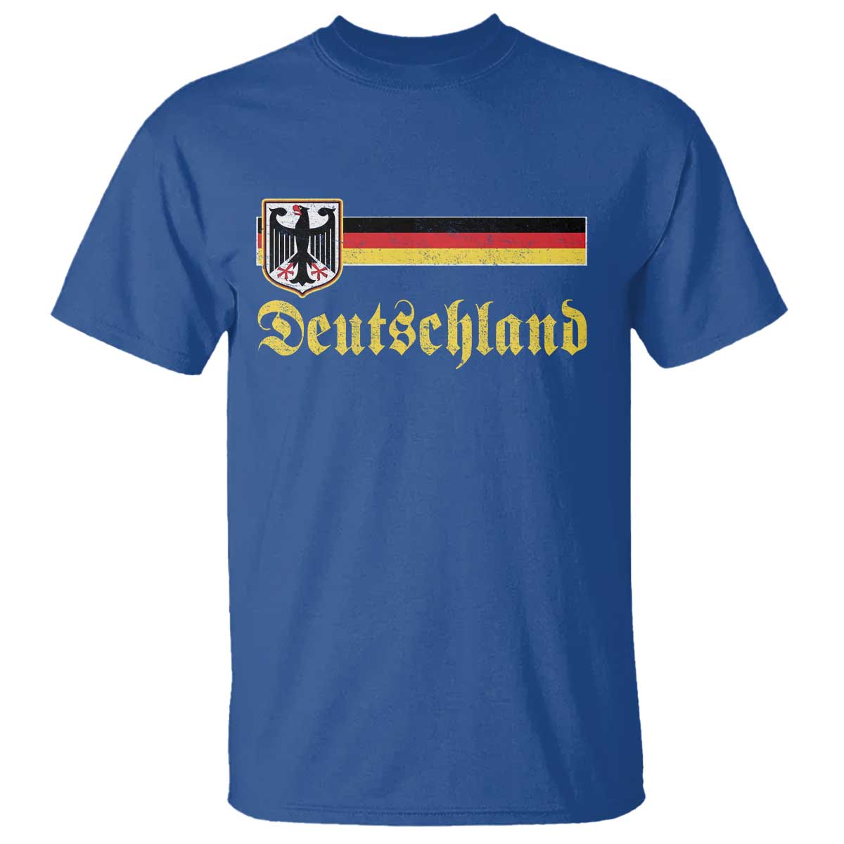 Deutschland German Heritage Pride T Shirt - Bundesadler Coat of Arms Graphic Tee TS11 Royal Blue Print Your Wear