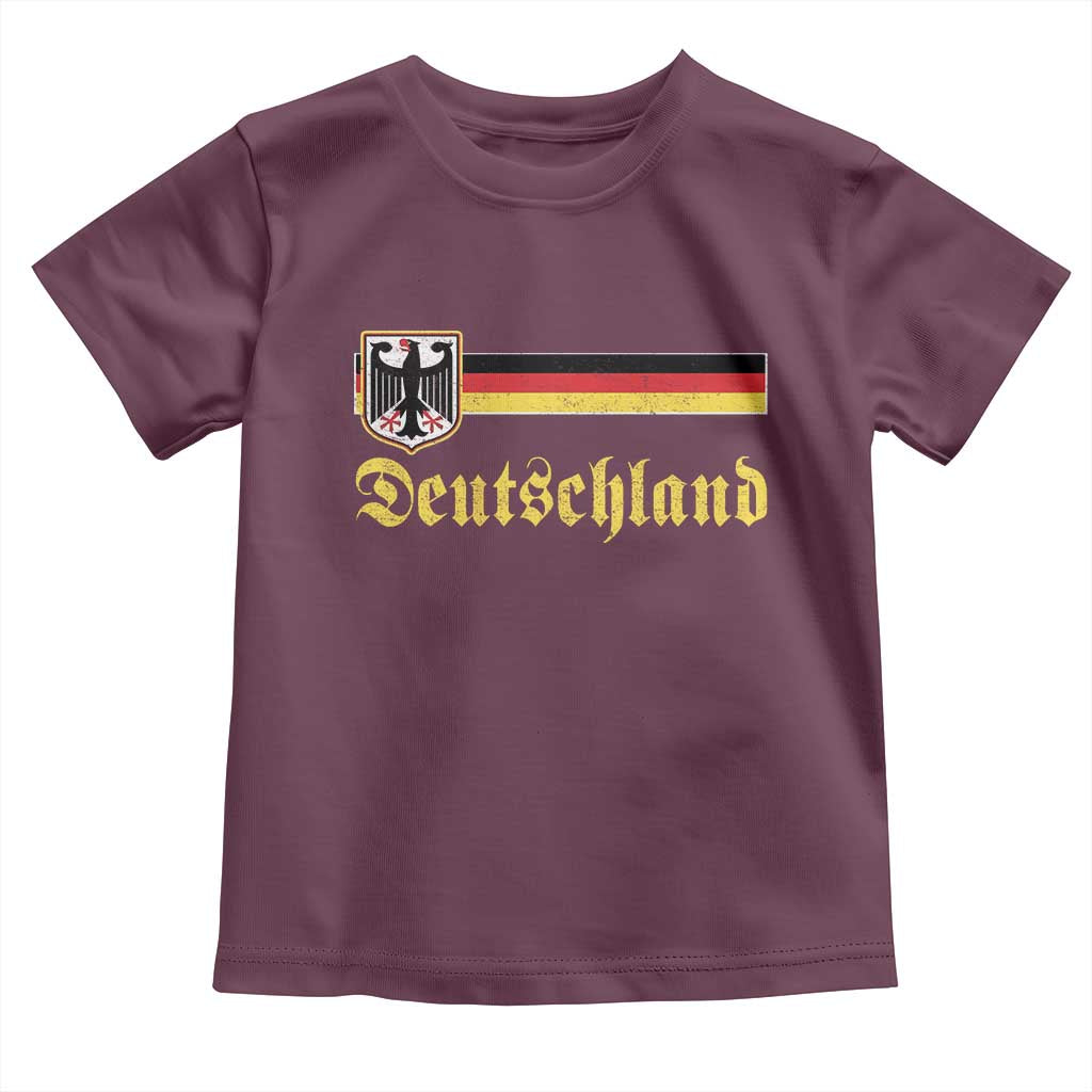 Deutschland German Heritage Pride Toddler T Shirt Bundesadler Coat of Arms TS11 Maroon Print Your Wear