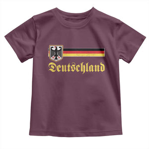 Deutschland German Heritage Pride Toddler T Shirt Bundesadler Coat of Arms TS11 Maroon Print Your Wear