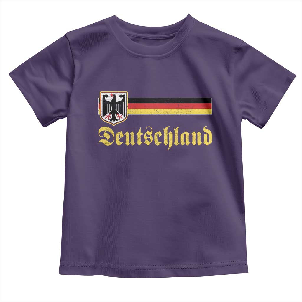 Deutschland German Heritage Pride Toddler T Shirt Bundesadler Coat of Arms TS11 Purple Print Your Wear