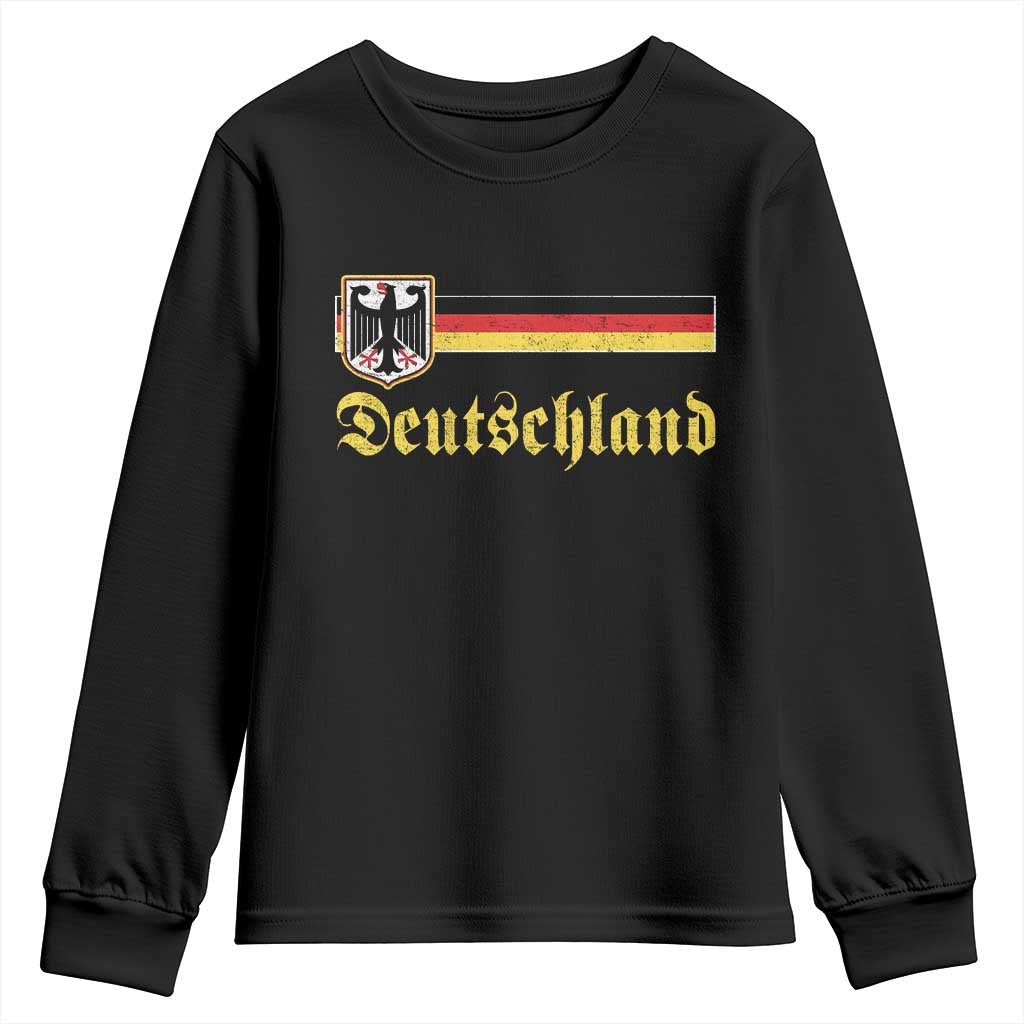 Deutschland German Heritage Pride Youth Sweatshirt Bundesadler Coat of Arms TS11 Black Print Your Wear