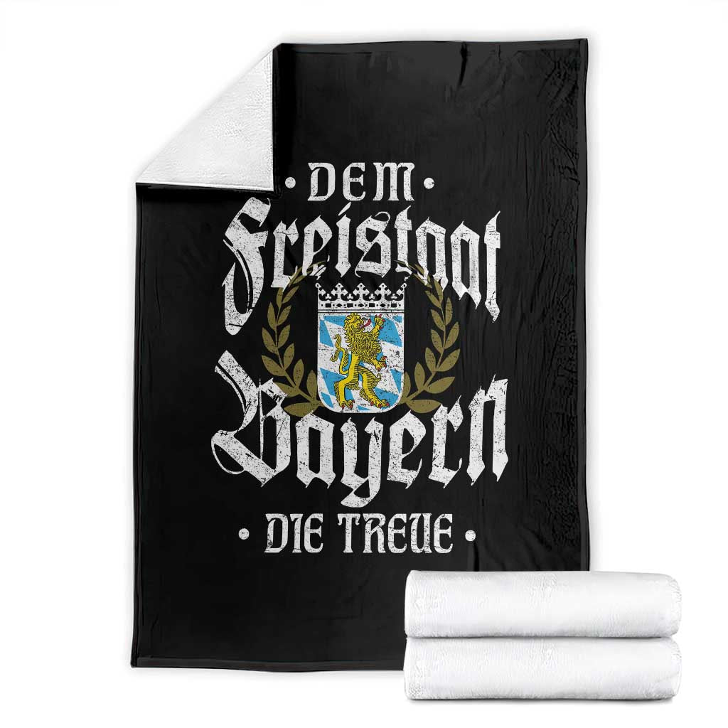 Bayern Bavaria German Throw Blanket Dem Freistaat Bayern Die Treue TS11 Black Print Your Wear