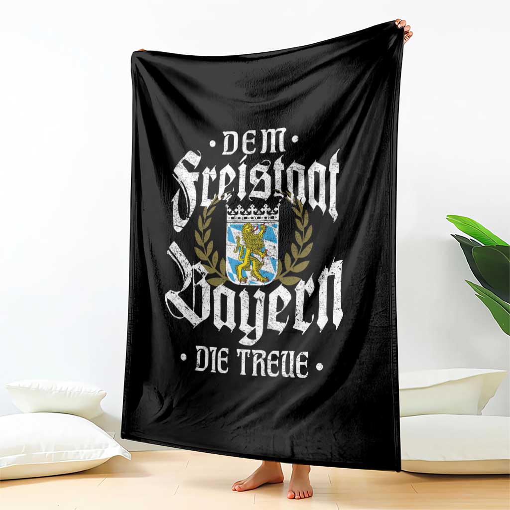 Bayern Bavaria German Throw Blanket Dem Freistaat Bayern Die Treue TS11 Print Your Wear