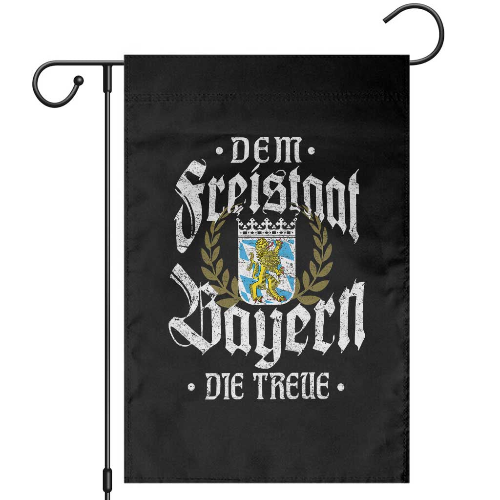 Bayern Bavaria German Garden Flag Dem Freistaat Bayern Die Treue TS11 Black Print Your Wear