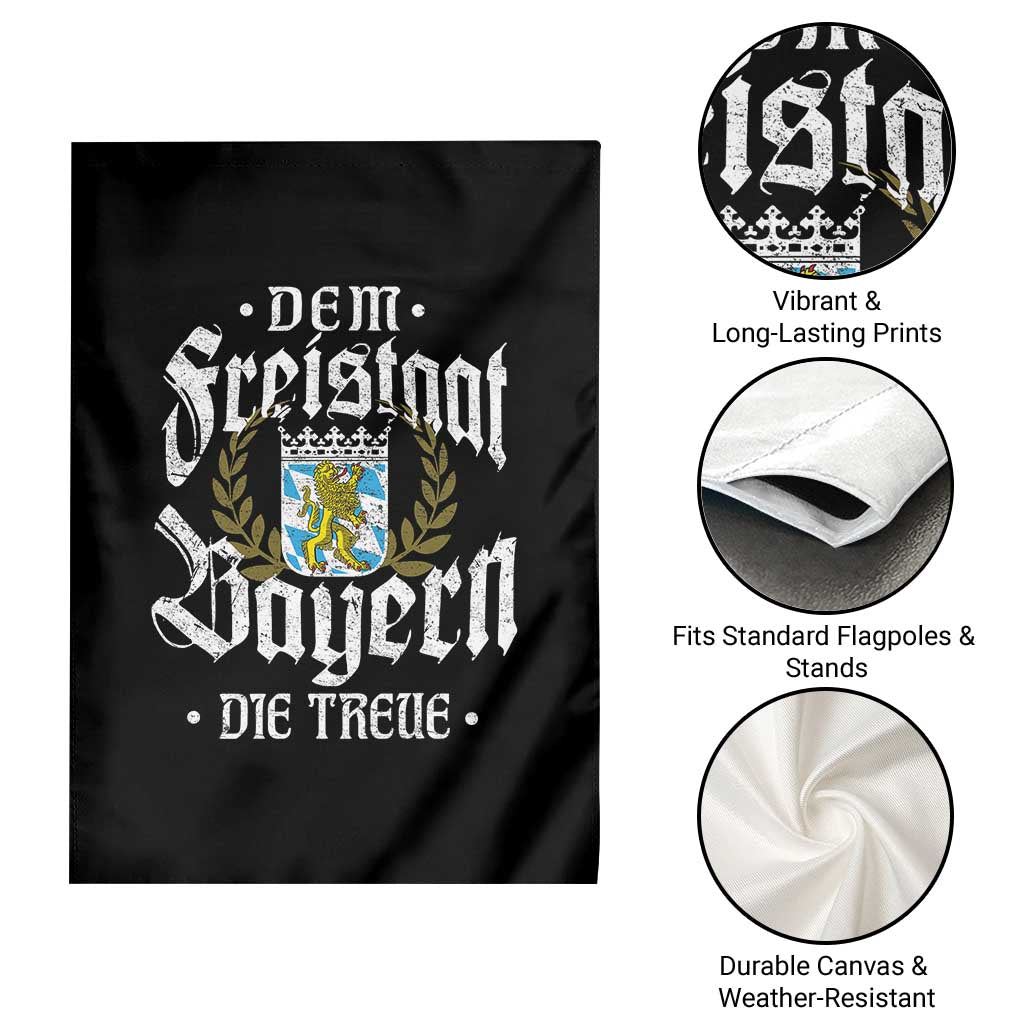 Bayern Bavaria German Garden Flag Dem Freistaat Bayern Die Treue TS11 Print Your Wear