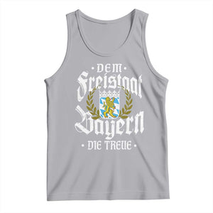 Bayern Bavaria German Tank Top Dem Freistaat Bayern Die Treue TS11 Athletic Heather Print Your Wear