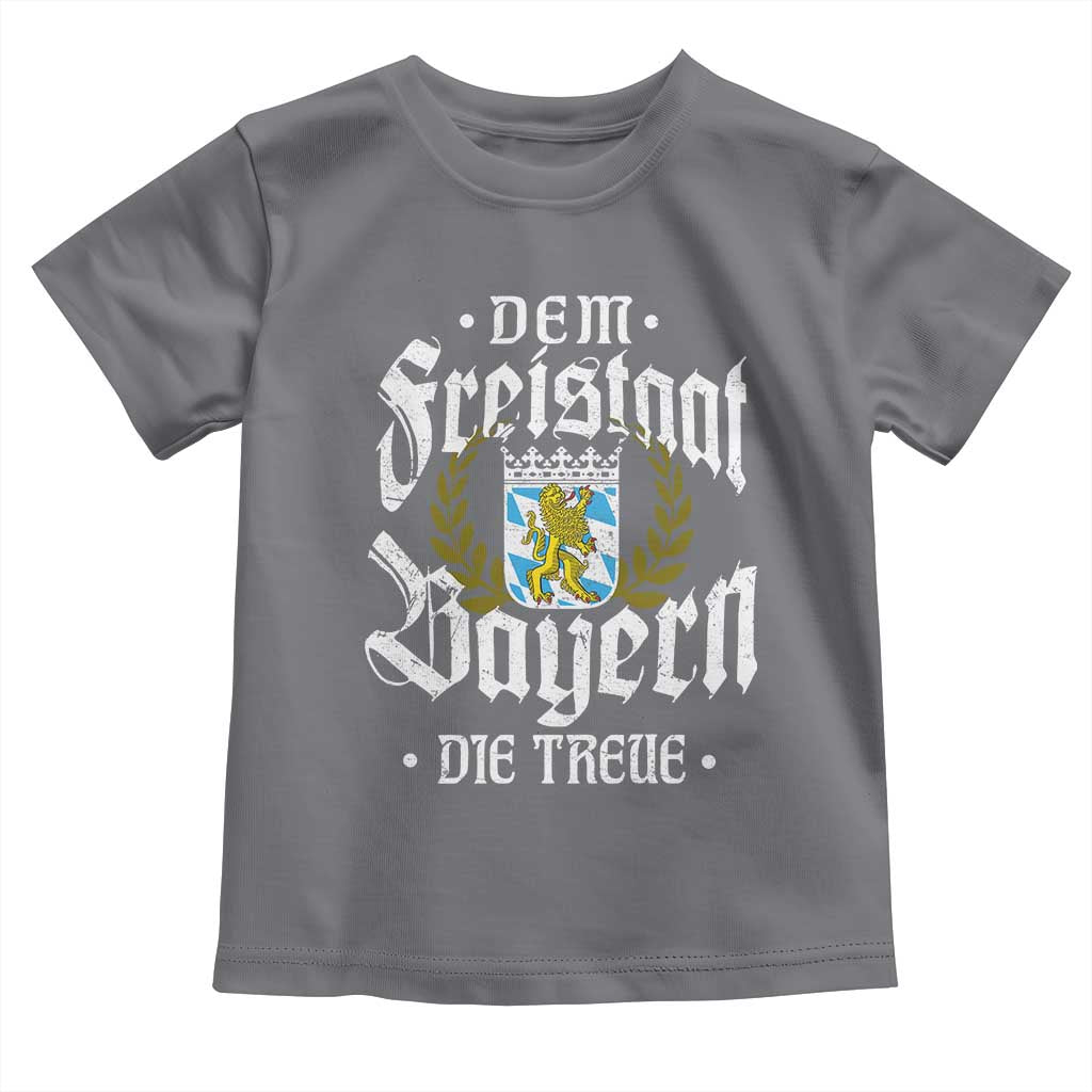 Bayern Bavaria German Toddler T Shirt Dem Freistaat Bayern Die Treue TS11 Charcoal Print Your Wear