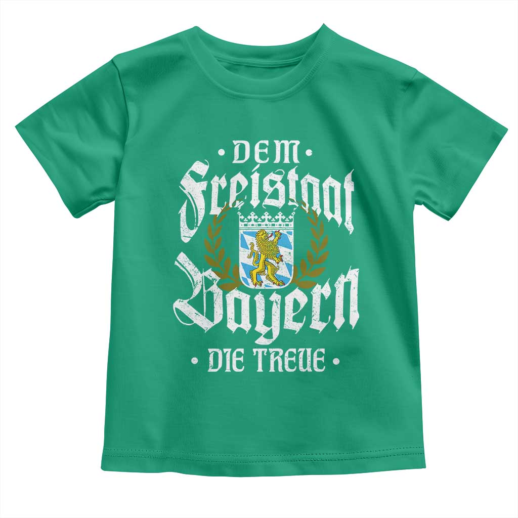 Bayern Bavaria German Toddler T Shirt Dem Freistaat Bayern Die Treue TS11 Irish Green Print Your Wear