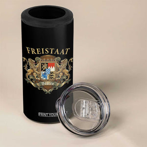 Bavarian Pride 4 in 1 Can Cooler Tumbler Freistaat Bayern Golden Lion Coat Of Arms TS11 Print Your Wear