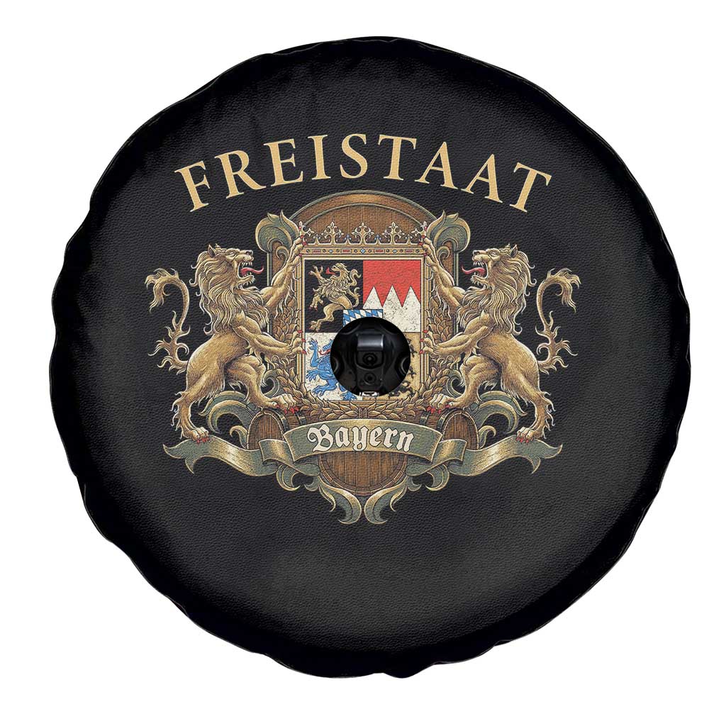 Bavarian Pride Spare Tire Cover Freistaat Bayern Golden Lion Coat Of Arms TS11 Print Your Wear
