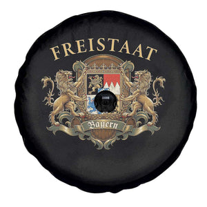 Bavarian Pride Spare Tire Cover Freistaat Bayern Golden Lion Coat Of Arms TS11 Print Your Wear