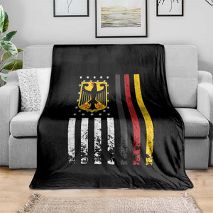 Patriotic Bundesadler Vintage German American Flag Throw Blanket Germany Heritage Pride TS11 Print Your Wear